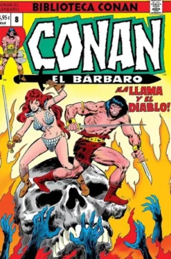 BIBLIOTECA MARVEL: CONAN EL BARBARO Nº08 (1974 / 41-45 USA) [RUSTICA]