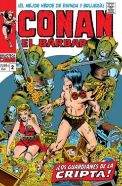 BIBLIOTECA MARVEL: CONAN EL BARBARO Nº02 (1971 / 6-10 USA) [RUSTICA]
