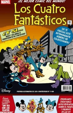 4 FANTASTICOS Nº189 / Nº07 (PORTADA ALTERNATIVAL DISNEY) [GRAPA]