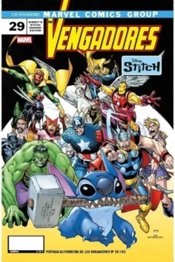 VENGADORES Nº183 / Nº29 (PORTADA ALTERNATIVA DISNEY STITCH) [GRAPA]